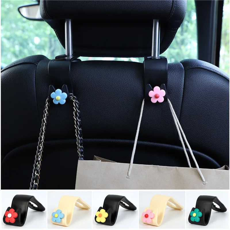 

Multifunctional Flower Shape Car Hook Cute Car Seat Back Creative Storage Hook Car Decoration Products