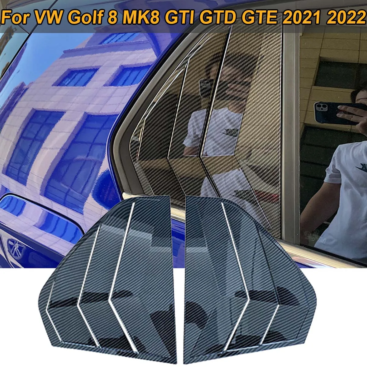 

2 шт., оконные решетки для VW Golf 8 MK8 GTI GTD GTE 2021 2022