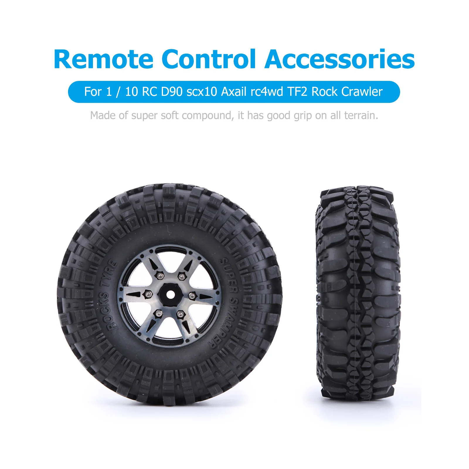 

AUSTAR AX-4020A 110 мм 4 комплекта, сплав Beadlock Колесные диски для 1/10 RC Rock Crawler D90 SCX10 AXAIL RC 4WD TF2, запасные части