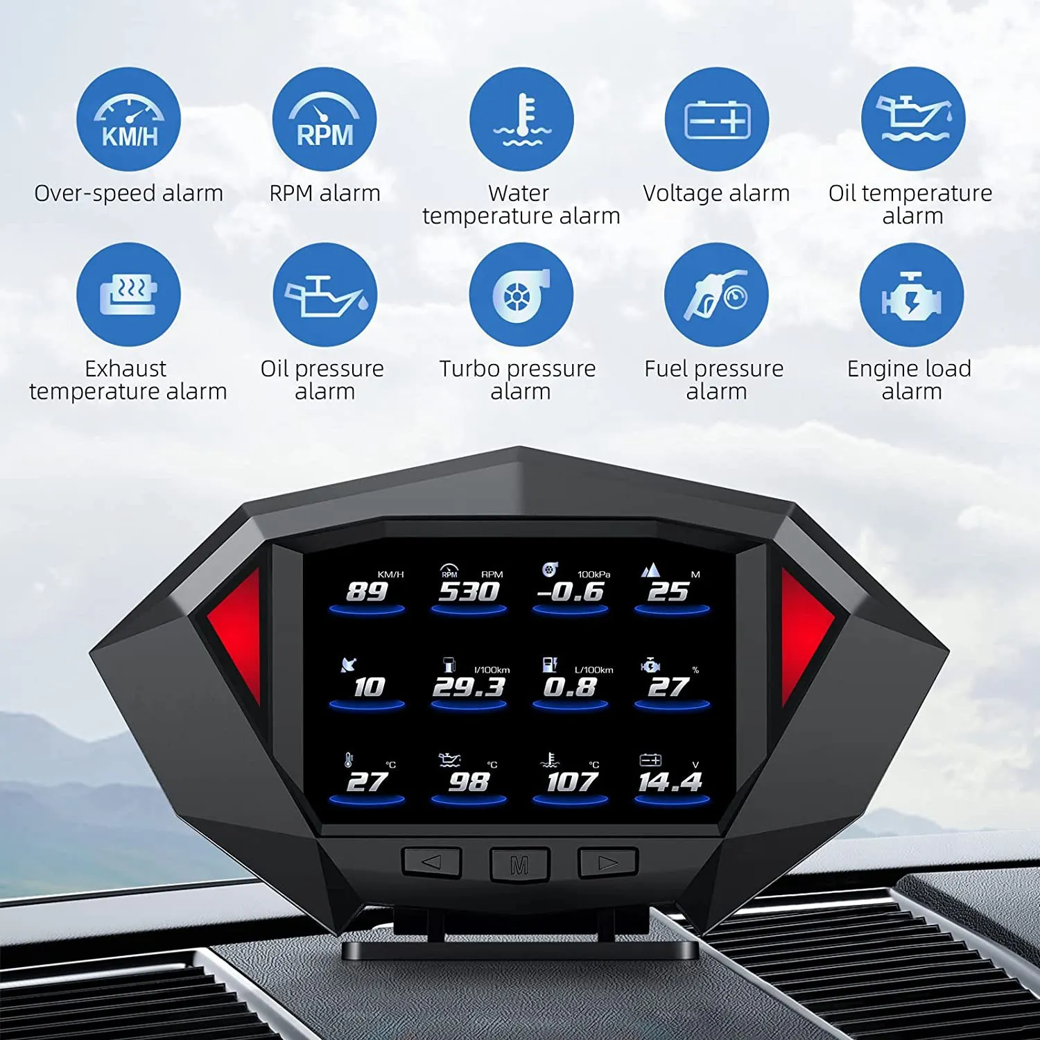 

Car Head Up Display OBD2 Speedometer