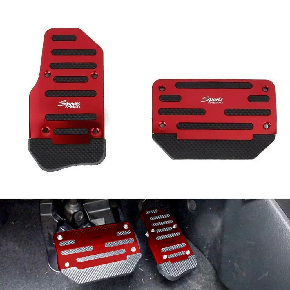 

Universal Blue Non-Slip Automatic Gas Brake Foot Pedal Pad Cover Accessories Kit Pedals Interior Replacement Parts