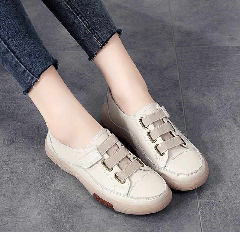 Женские кроссовки ручной работы из натуральной кожи на мягкой подошве обувь для