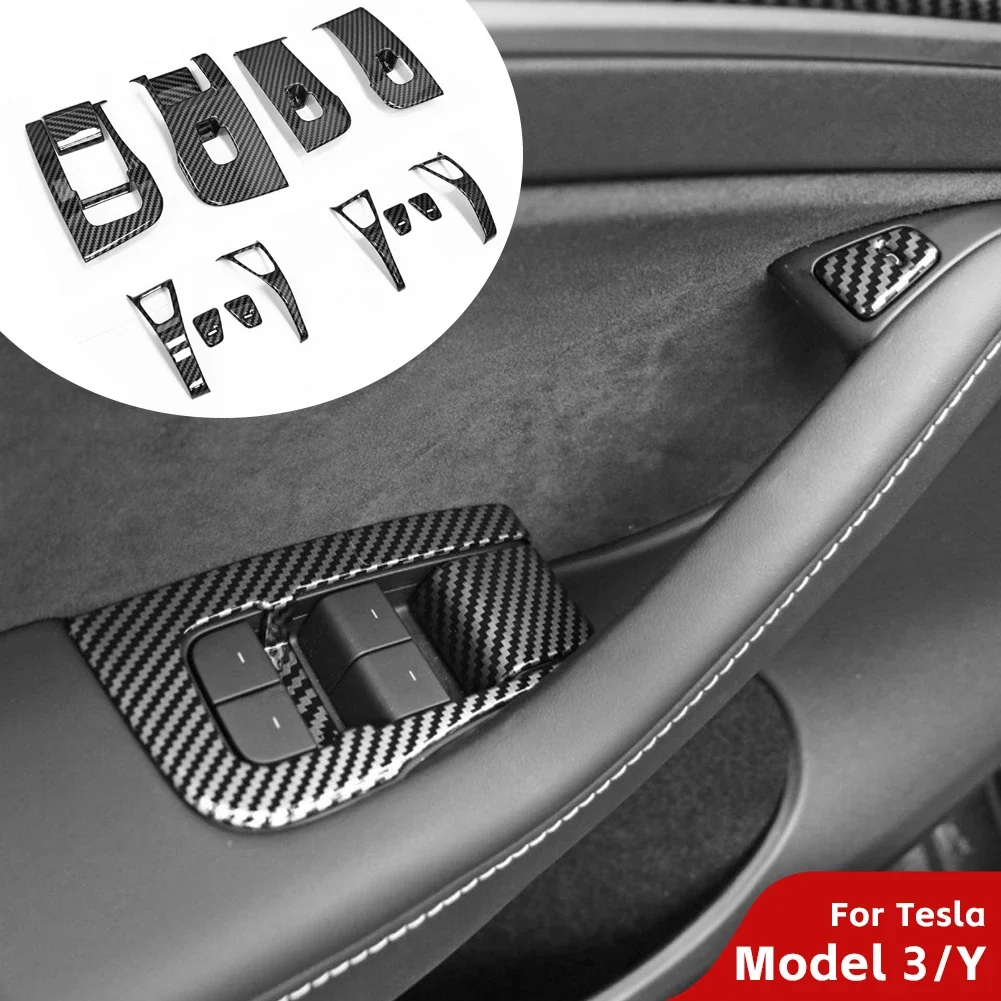 

Для Tesla Model 3, модель Y автомобиля, наклейка для украшения кнопки, 14 шт., дверной переключатель, отделка, рамка, Обложка, наклейка