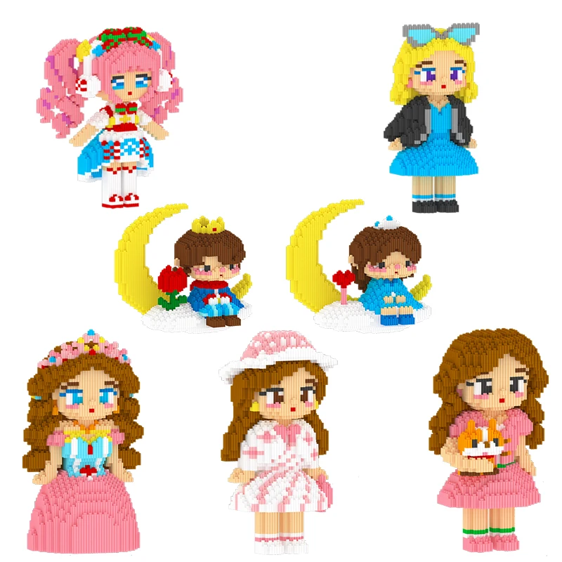 Новый продукт строительные блоки Элизы маленькая принцесса для девочек