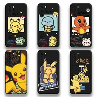 cartoon pokemon pikachu phone case for huawei p20 p30 p40 lite e pro mate 40 30 20 pro p smart 2020