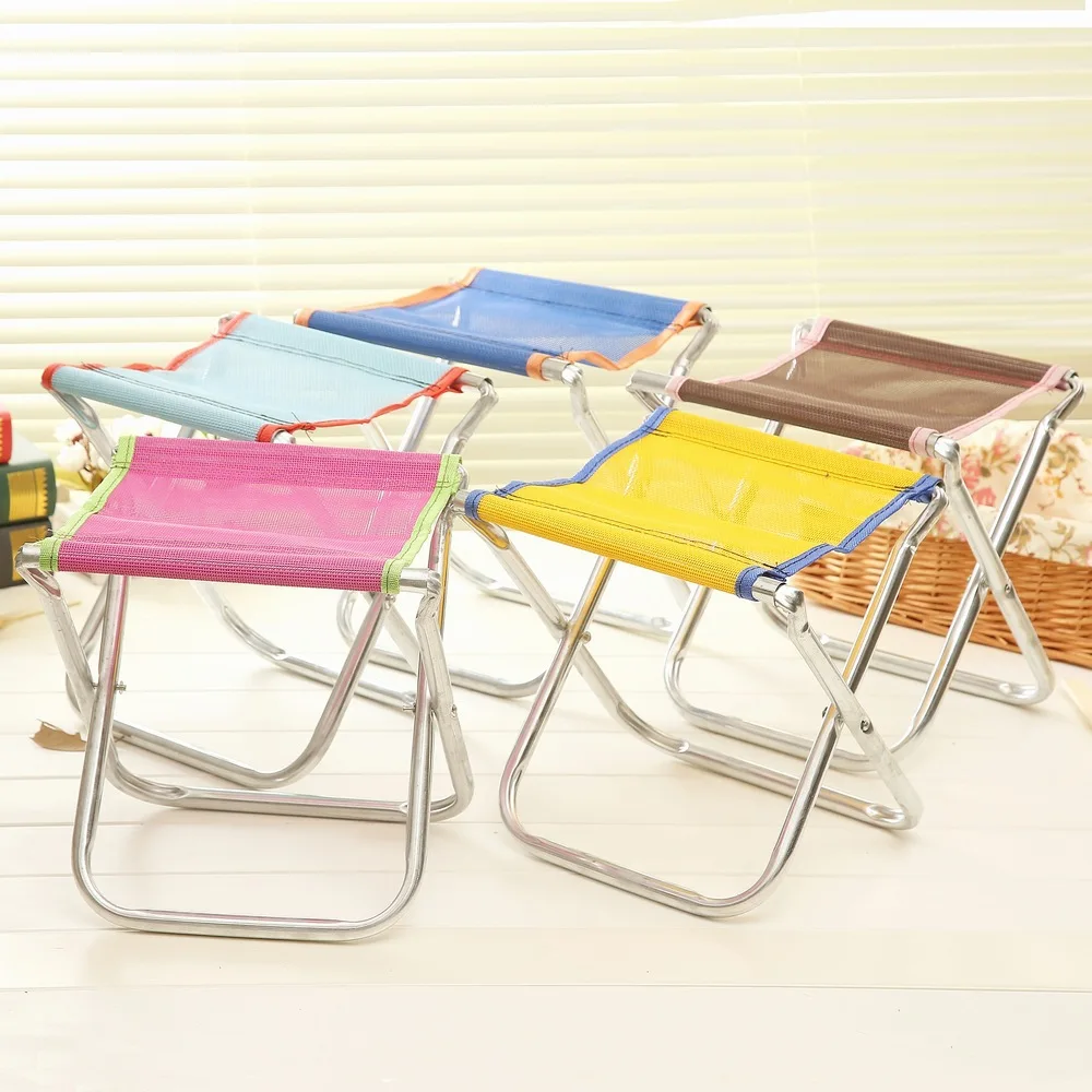 

Folding stool portable small chair Maza station small stool without back mesh fishing stool Portable Fabric Folding Stool