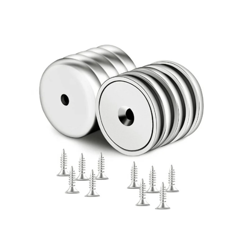 Магнитный блок с потайным отверстием и нержавеющими винтами |