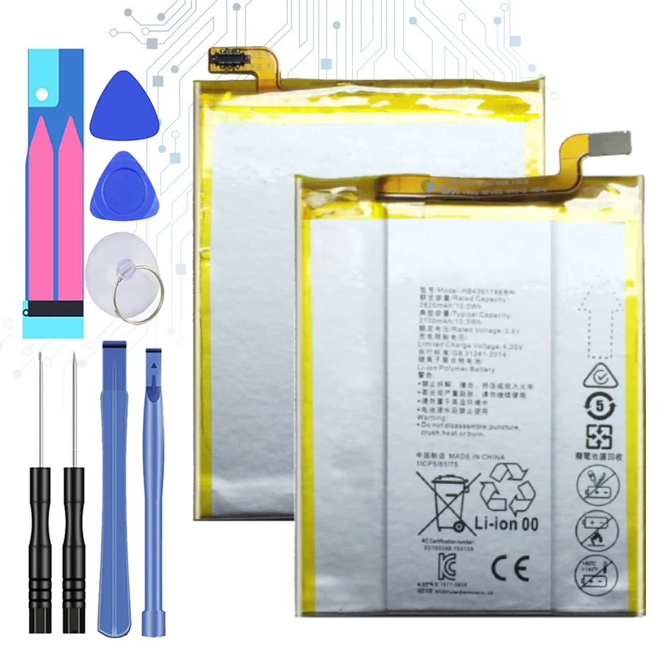 

HB436178EBW Mobile Phone Replacement Li-Polymer Battery 3200mAh For HUAWEI Mate S CRR-CL00 CRR-UL00 Batterie Batteries