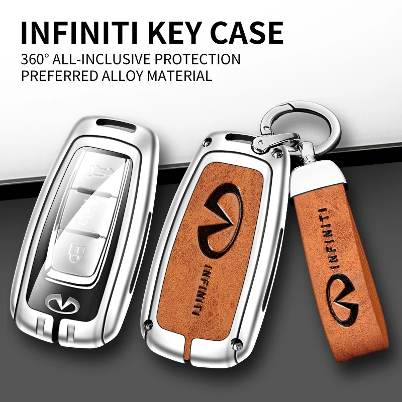 

Car Remote Key Case Full Cover Holder Shell Fob For Infiniti Q50L Q70L QX50 QX60 Q60 Q70 EX35 FX35 FX45 FX50 EX37 EX25 2020 2021