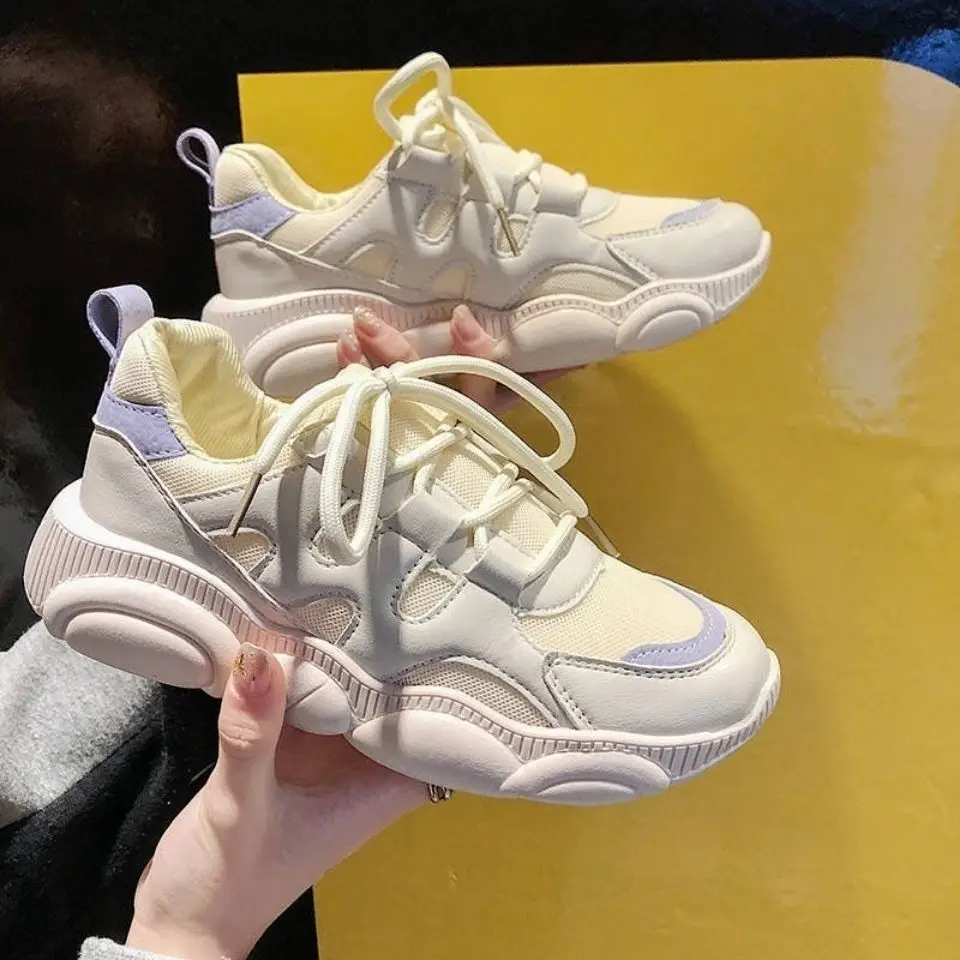 

Tenis Feminino Women Sneakers Shoes Breathable Height-increasing Basket Female Jogging Trainers Outdoor Thick Bottom Platforms