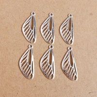 30pcs 29x12mm cute alloy wing charms pendants for jewelry making diy necklaces drop earrings handmade keychains crafts supplies