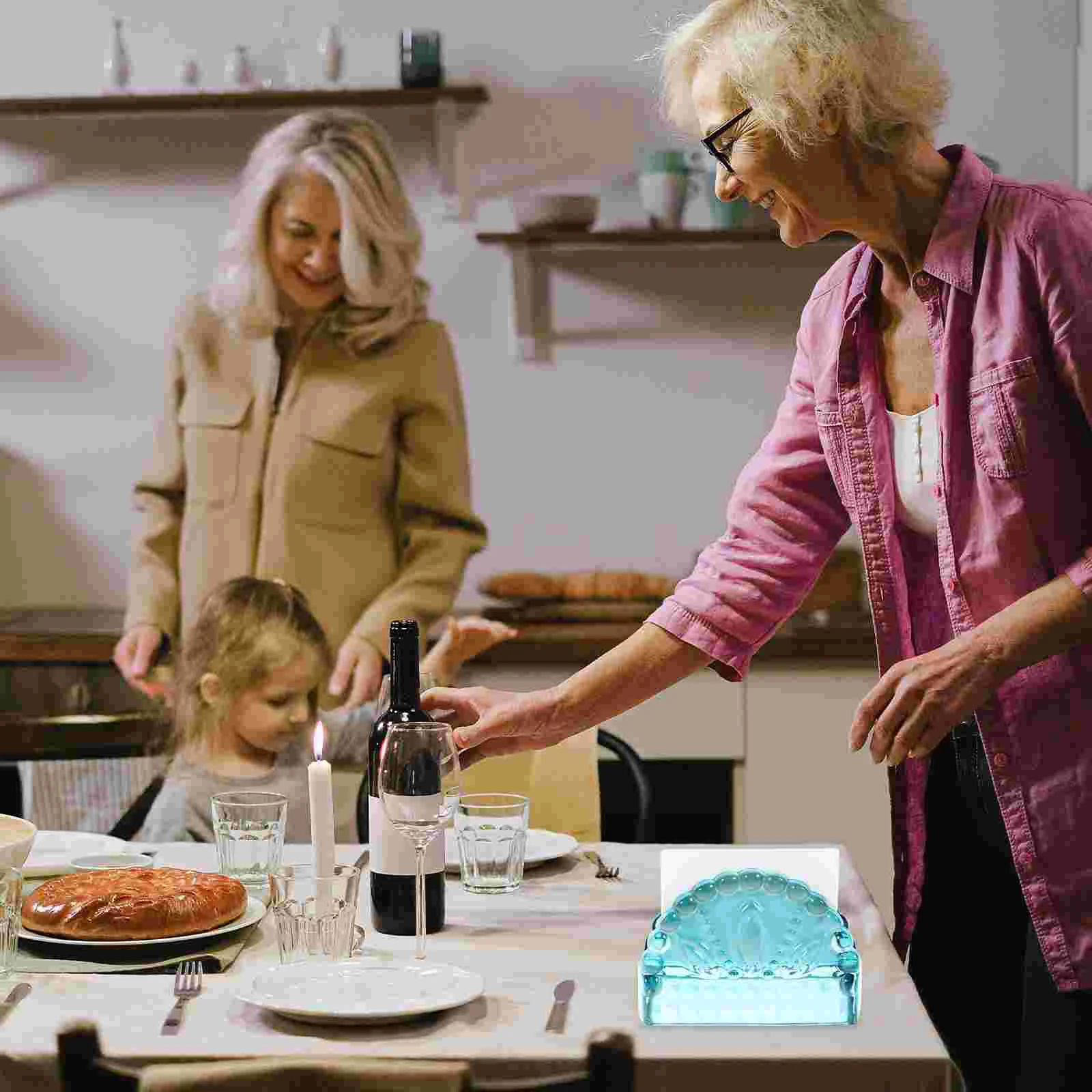 

Holder Napkin Tissue Para Modern Farmhouse Fiestas Mesas Servilleteros Kitchen Tabletop Holders Guest Towel Tray Decorative