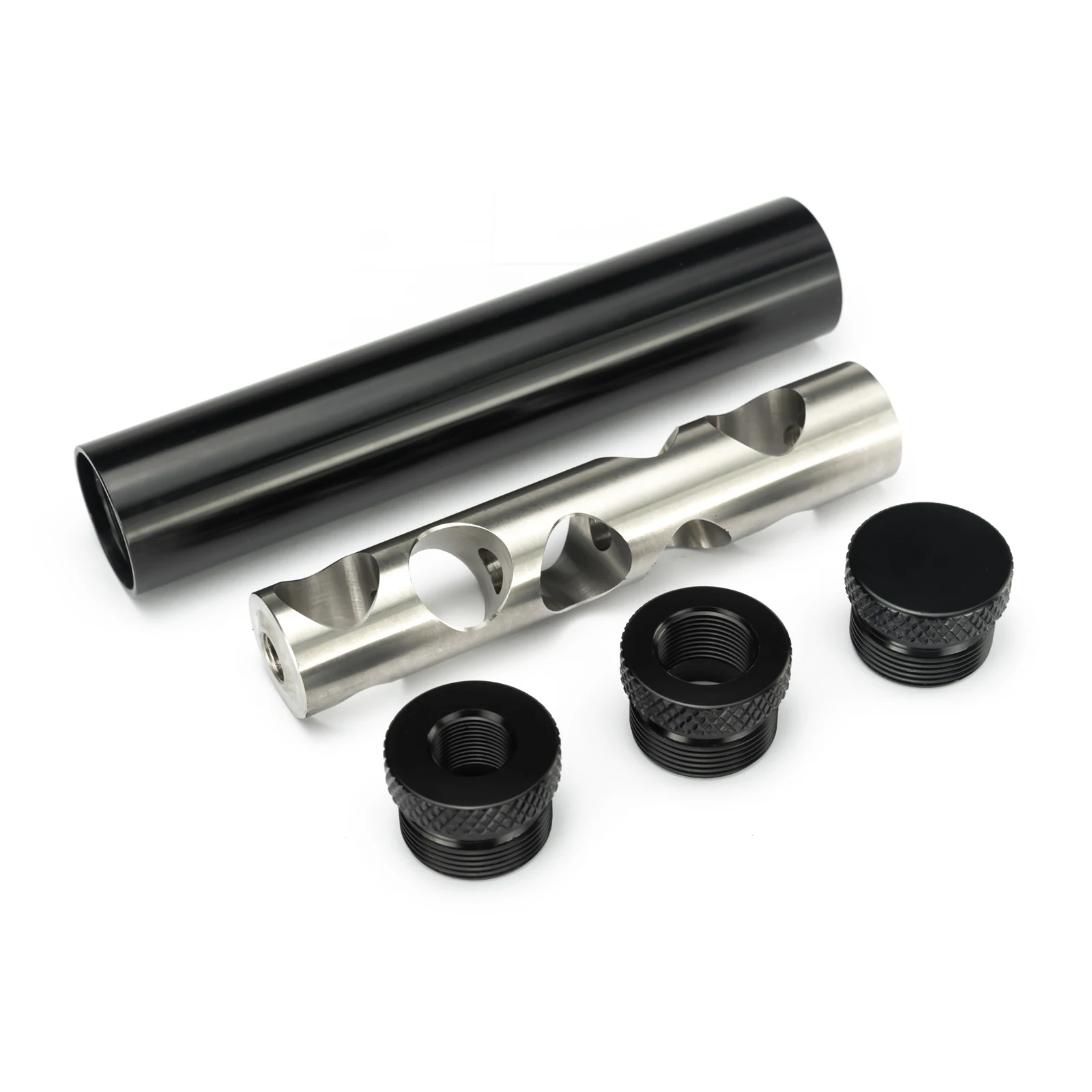 

6-дюймовый наружный диаметр 1,063 дюйма, одножильный растворимый фильтр из нержавеющей стали 0,3-28 + 1/2-24, 22 5/8 одножильный топливный ловушка Ruger Air...