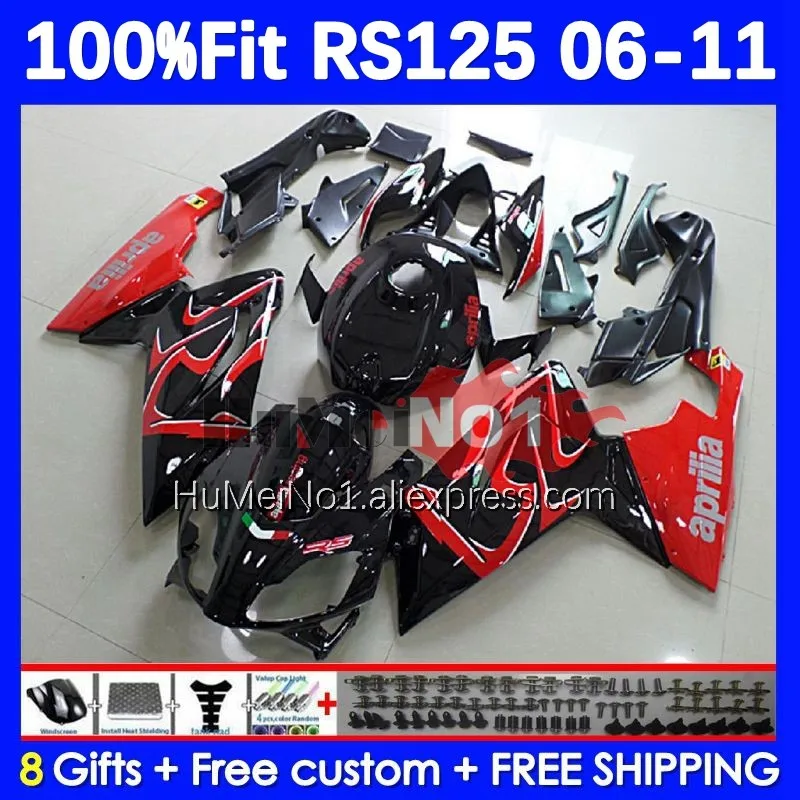 

Injection For Aprilia RS-125 RSV125 R RS125 06 07 08 09 10 11 34No.5 RS 125 2006 2007 2008 2009 2010 2011 Fairing red black