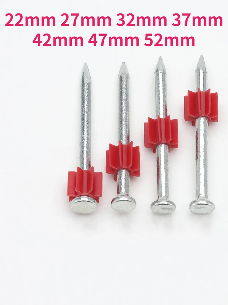 

22mm 27mm 32mm 37mm 42mm 47mm 52mm Hard Cement Wall Steel Nails Shot Nails Hardened Advertising Nails