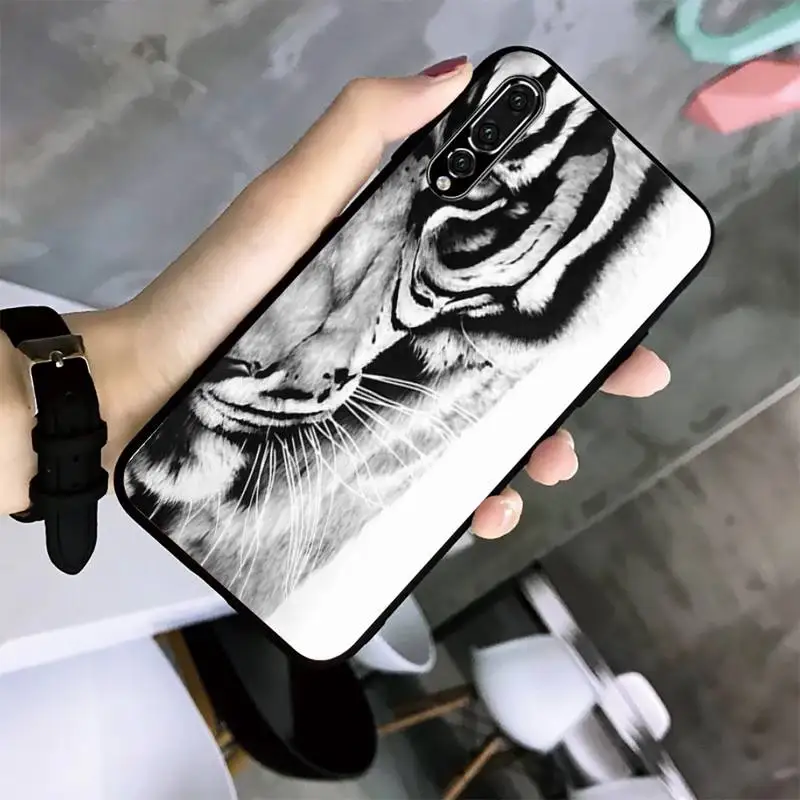 Чехол для телефона с изображением медвежонка злого Тигра Huawei G7 G8 P7 P8 P9 P10 P20 P30 Lite Mini