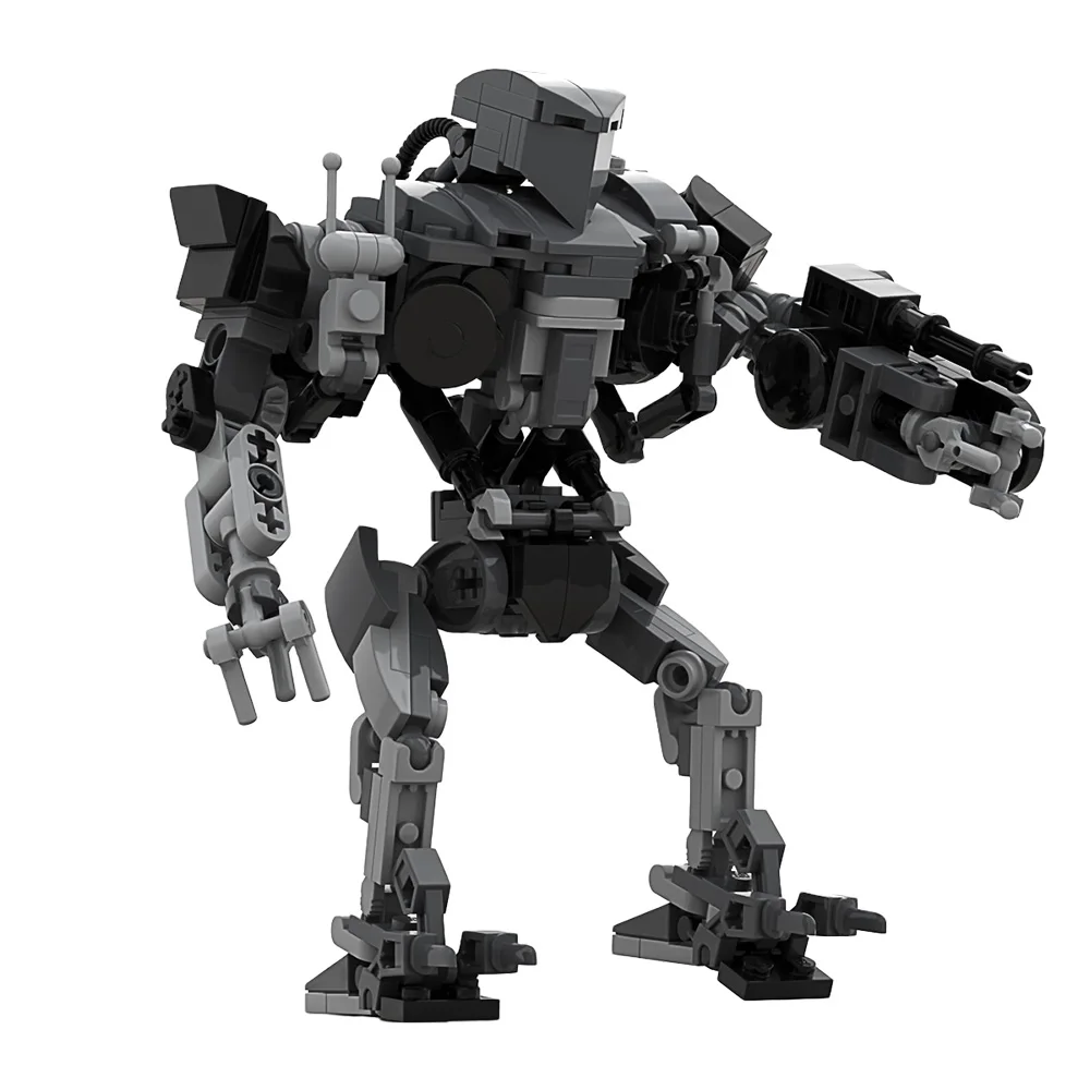 

MOC Robocain 2 Robo CAIN 1990 Robot Building Blocks Set For RoboCoped Film Machinery Policeal Mecha Toys For Children Kids Gifts