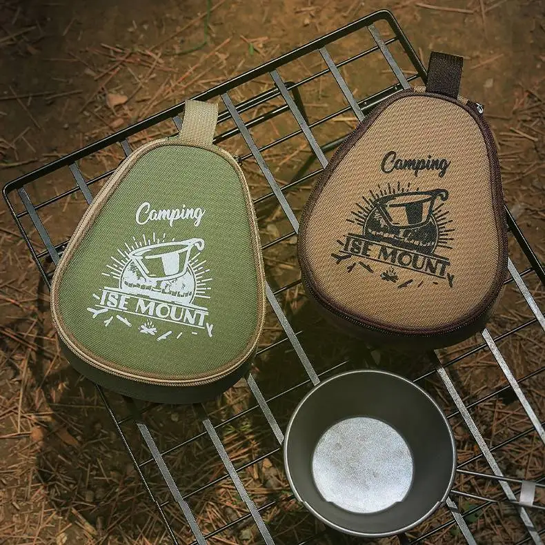 

Туристическая Сумка для чашки, водонепроницаемая вместительная уличная сумка из ткани Оксфорд для хранения столовых приборов и снега