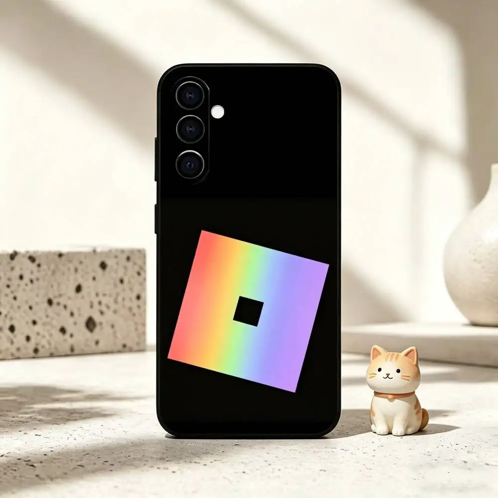 Фото Чехол для телефона Roblox B-Bloxgram для Samsung Galaxy A73, A72, A71, A70, A53, A52, A51, другие модели, мягкий черный чехол №5