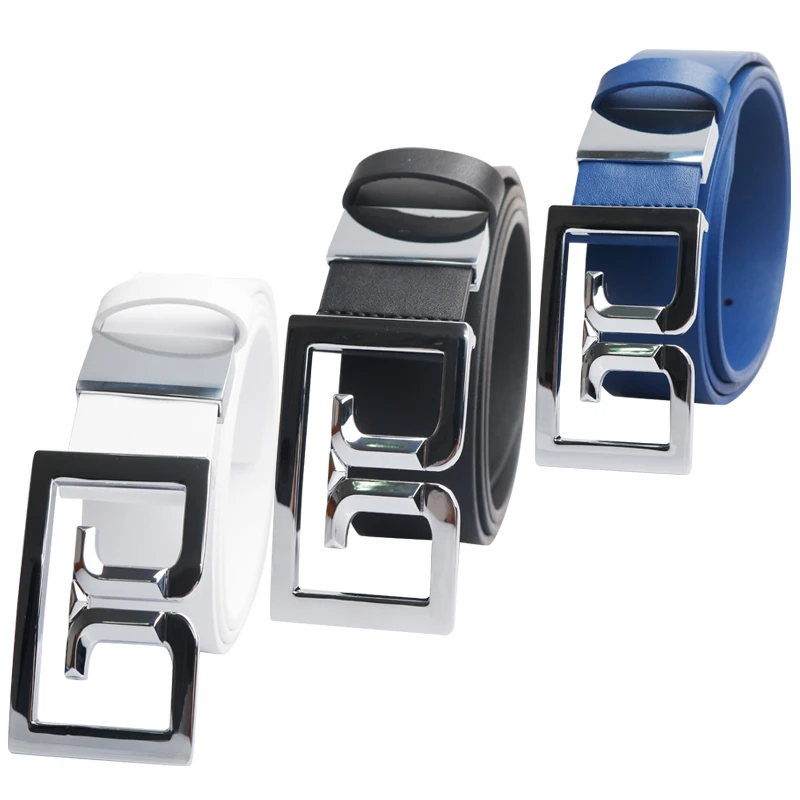 

Golf belt men's outdoor sports business casual cowhide leather belt large size golf all-match men's belt