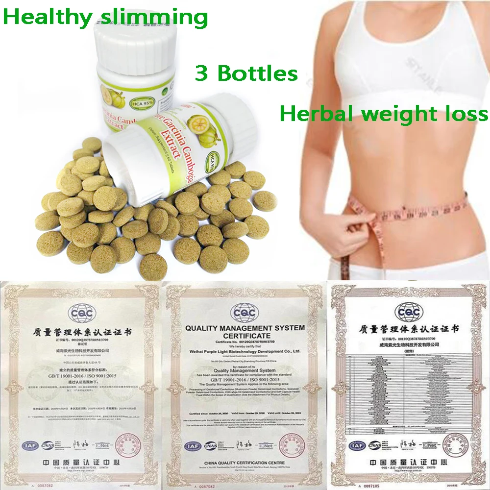 

3 Bottles,Weight Loss Products daidaihua extracts herbal weight loss fat burning Detoxification Garcinia Cambogia Extract Pills