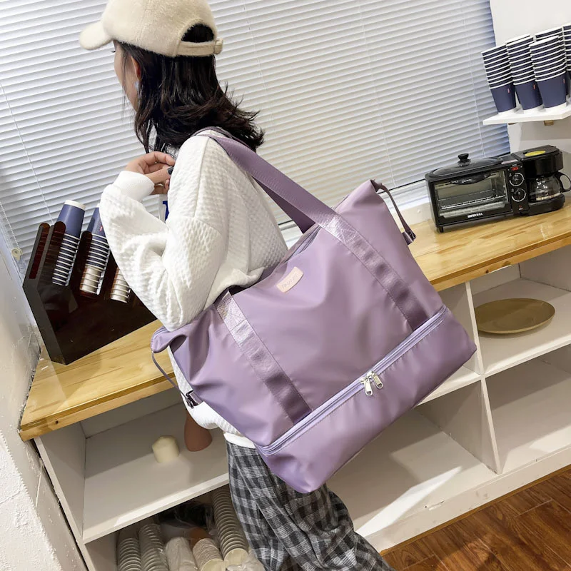 hand-held bag  Korean version  outdoor short distance business trip  luggage  dry wet separation sports and