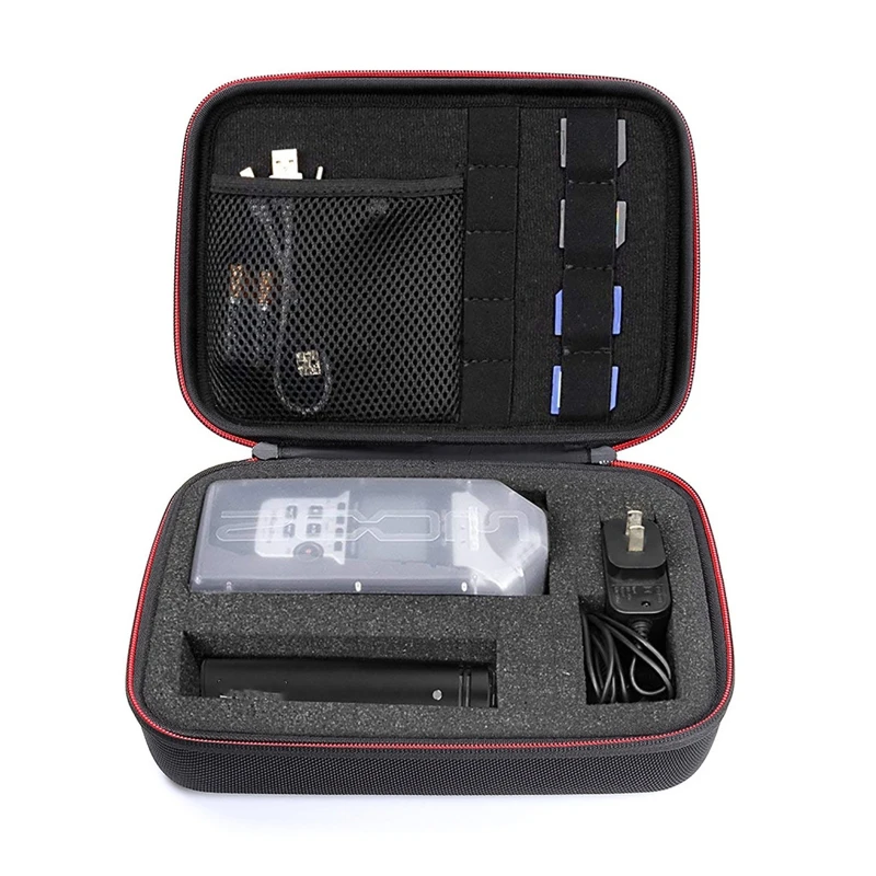 Lightweight EVA Protection Case Compatible with ZOOM H1 H2N H5 H4N H6 F8 Recorder Case with Inner Mesh Travel Pouch