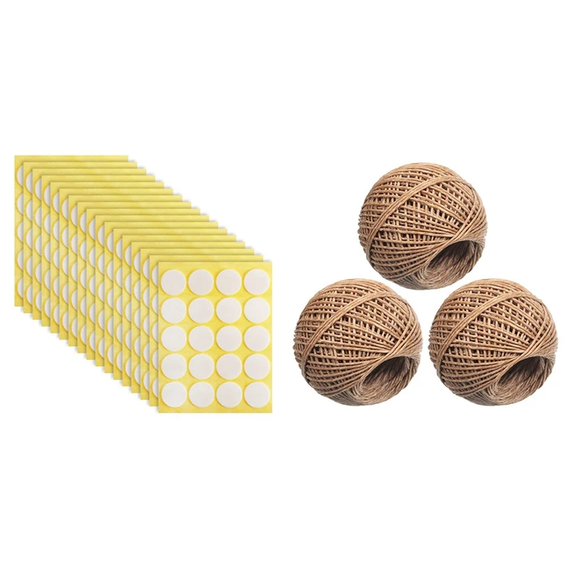 

800 шт., фитили для свечей, двухсторонний клей, 3 рулона (1 мм X футов), фитиль для свечей из органической конопли