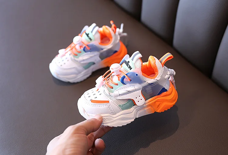 Baby Fashion Sport Shoes for Girls Boys Soft Bottom Breathable Outdoor Kids 1-6 Years Colorful Sneakers |