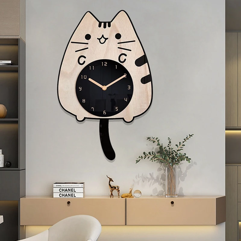 

1 PCS Decorative Wall Clock Living Room Household Cartoon Fashion Clock Modern Restaurant Art Clock For Home Bedroom