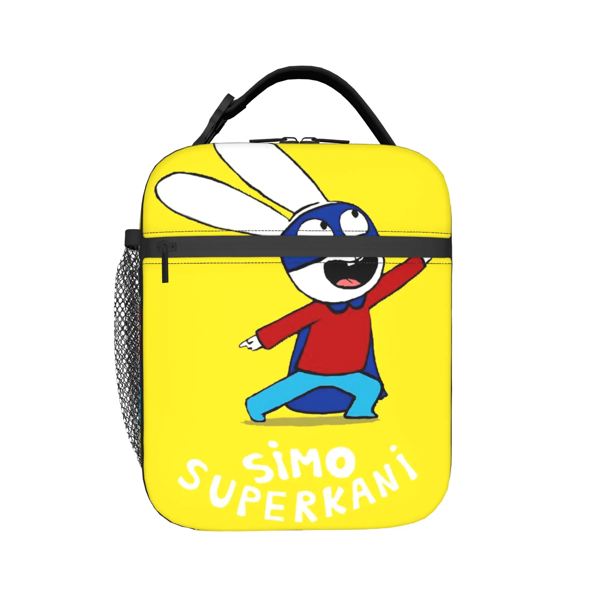 Фото Изолированные сумки для обедов Simon Super Rabbit Accessories, коробка для еды Y2K, термосумка-холодильник для школы №3