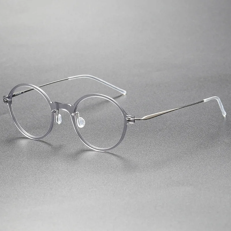 

Denmark Super Light Glasses Men Women Round Titanium Screwless Eyeglass Frames Reading Myopia Prescription Eyewear