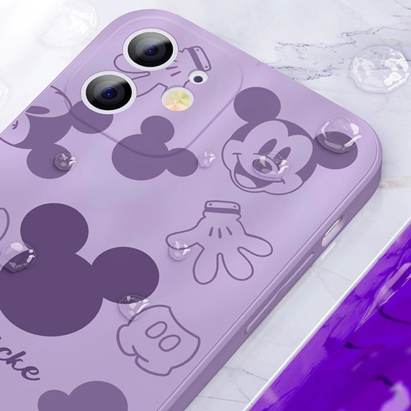 Чехол для телефона с аниме Микки Маусом iPhone 11 12 13 Pro MAX Mini 5 6 7 8 Plus X XR XS SE 2020 мягкий