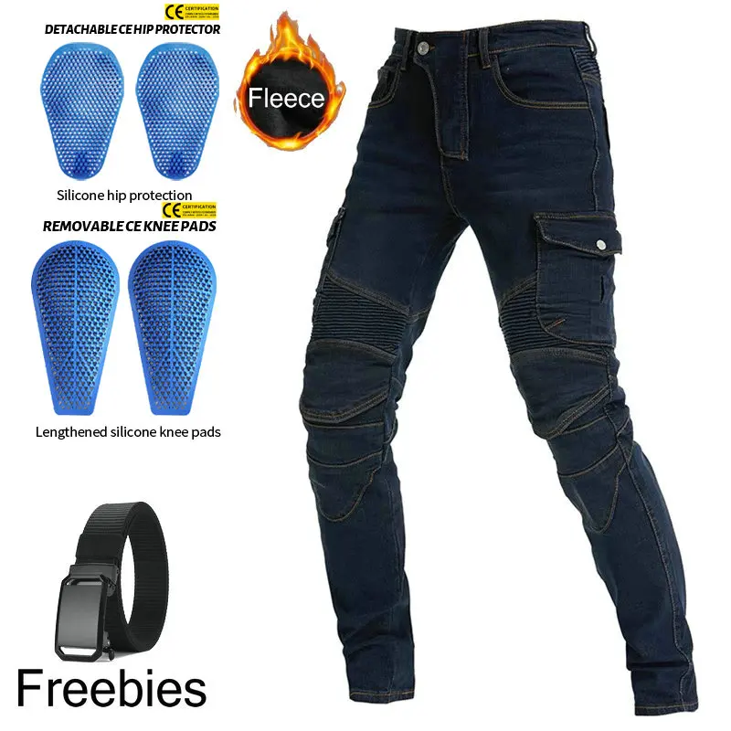 Зимние Замшевые термобрюки для езды на мотоцикле защитная подкладка мотоцикла