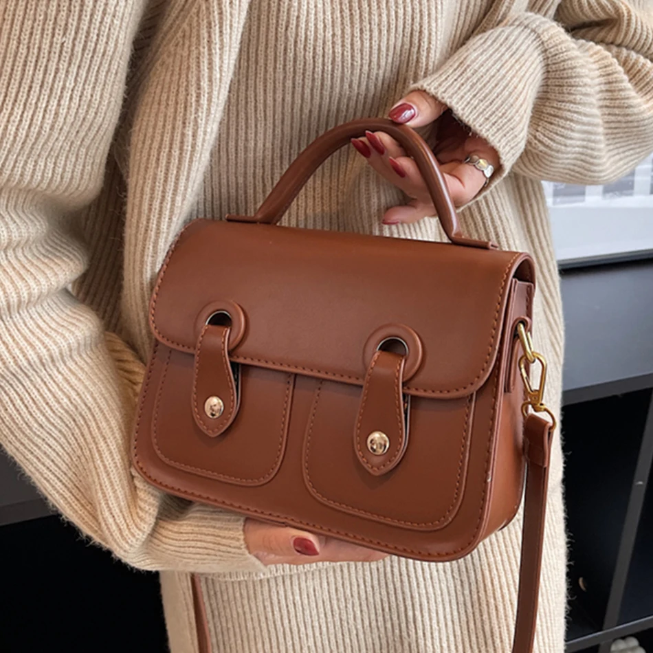 

Винтажные женские сумки через плечо, модная дизайнерская Маленькая Сумочка через плечо в стиле ретро, роскошная брендовая сумка с короткими ручками, повседневные дорожные тоуты