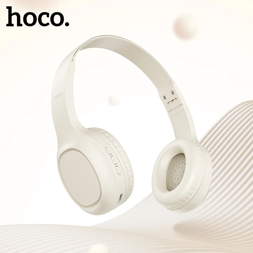 Фото HOCO W46 Беспроводные Bluetooth-наушники 40 мм Динамики Музыкальные наушники для спортивных игр Складной дизайн Портативная накладная гарнитура №2