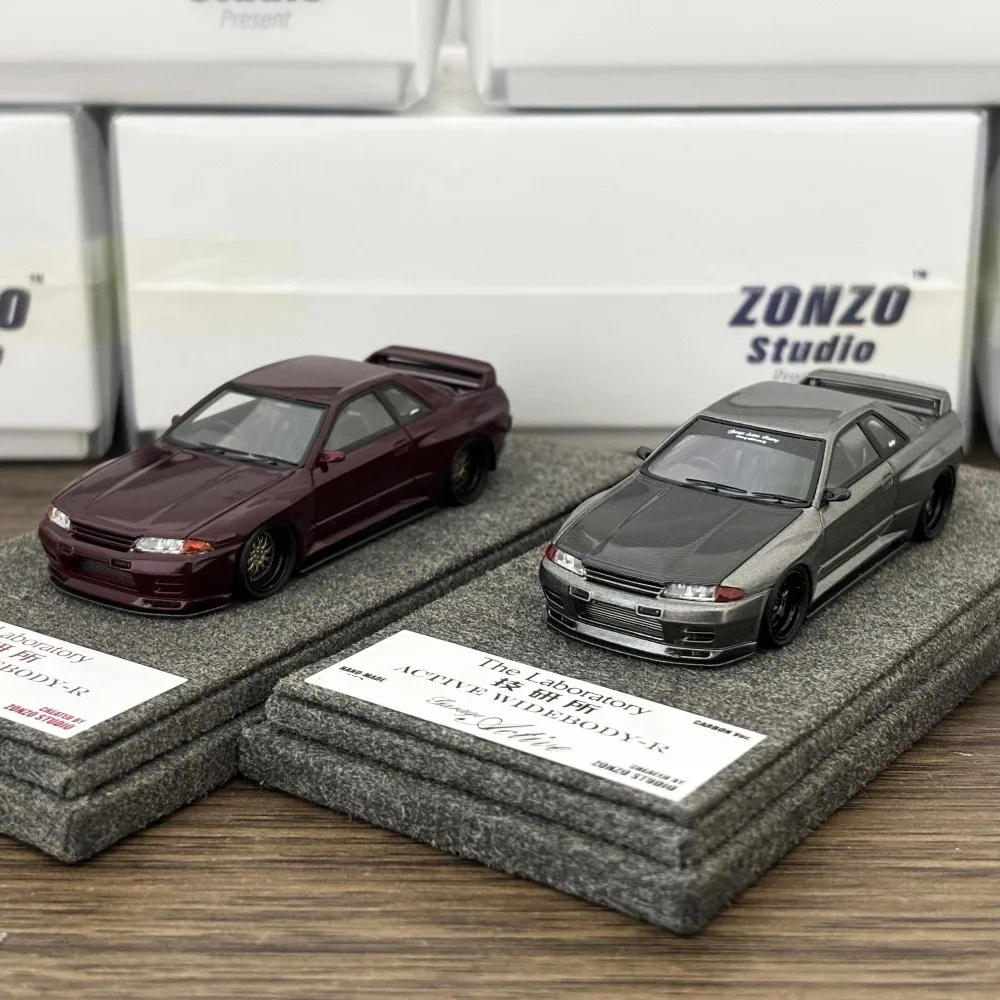 Zonzo Studio 1:64 Skyline GTR R32 Гараж Активный Широкий корпус Красный/Серый JDM Ограниченная