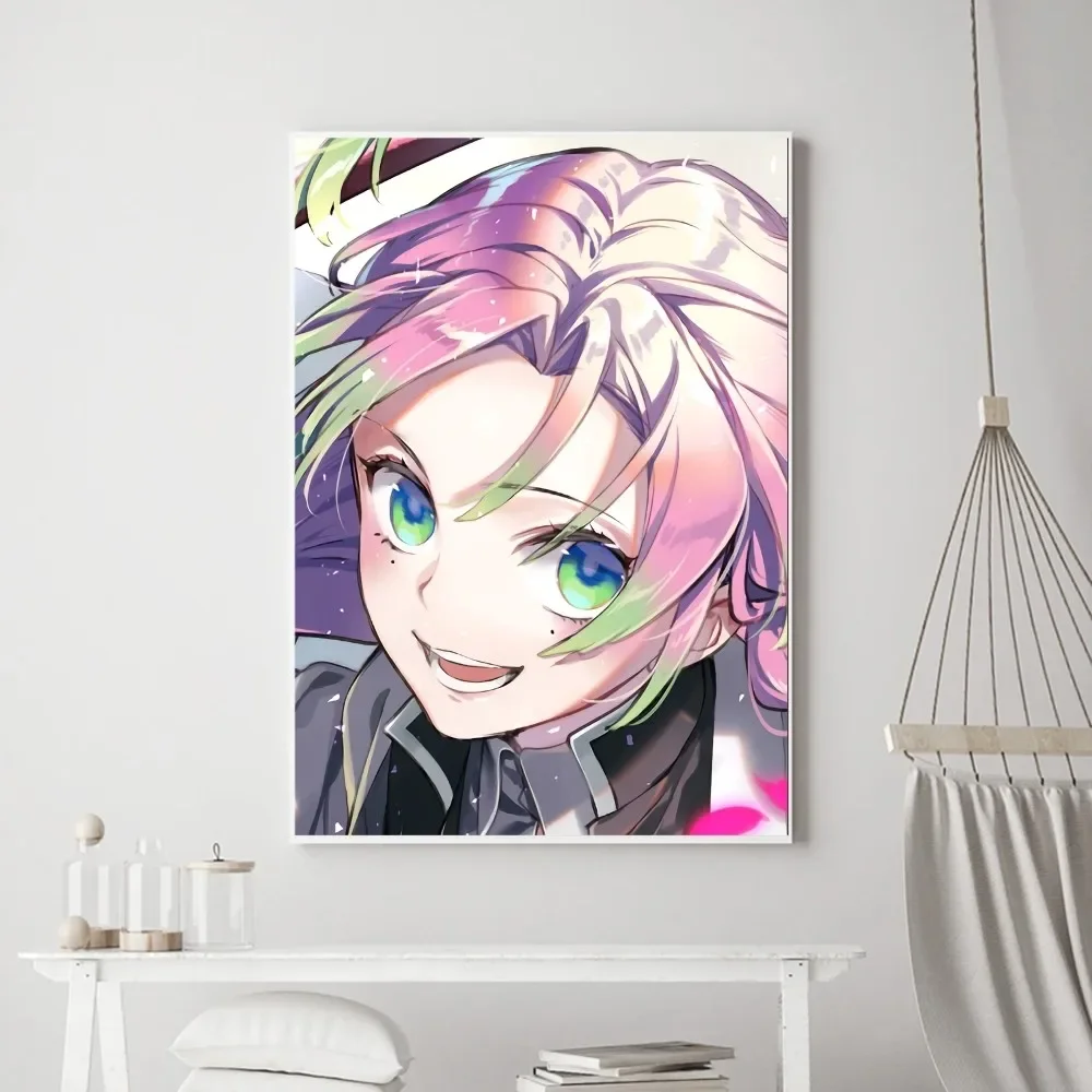 Постер D-Demon Slayer Kanroji Mitsuri винтажные принты Искусство Домашняя Живопись ванной