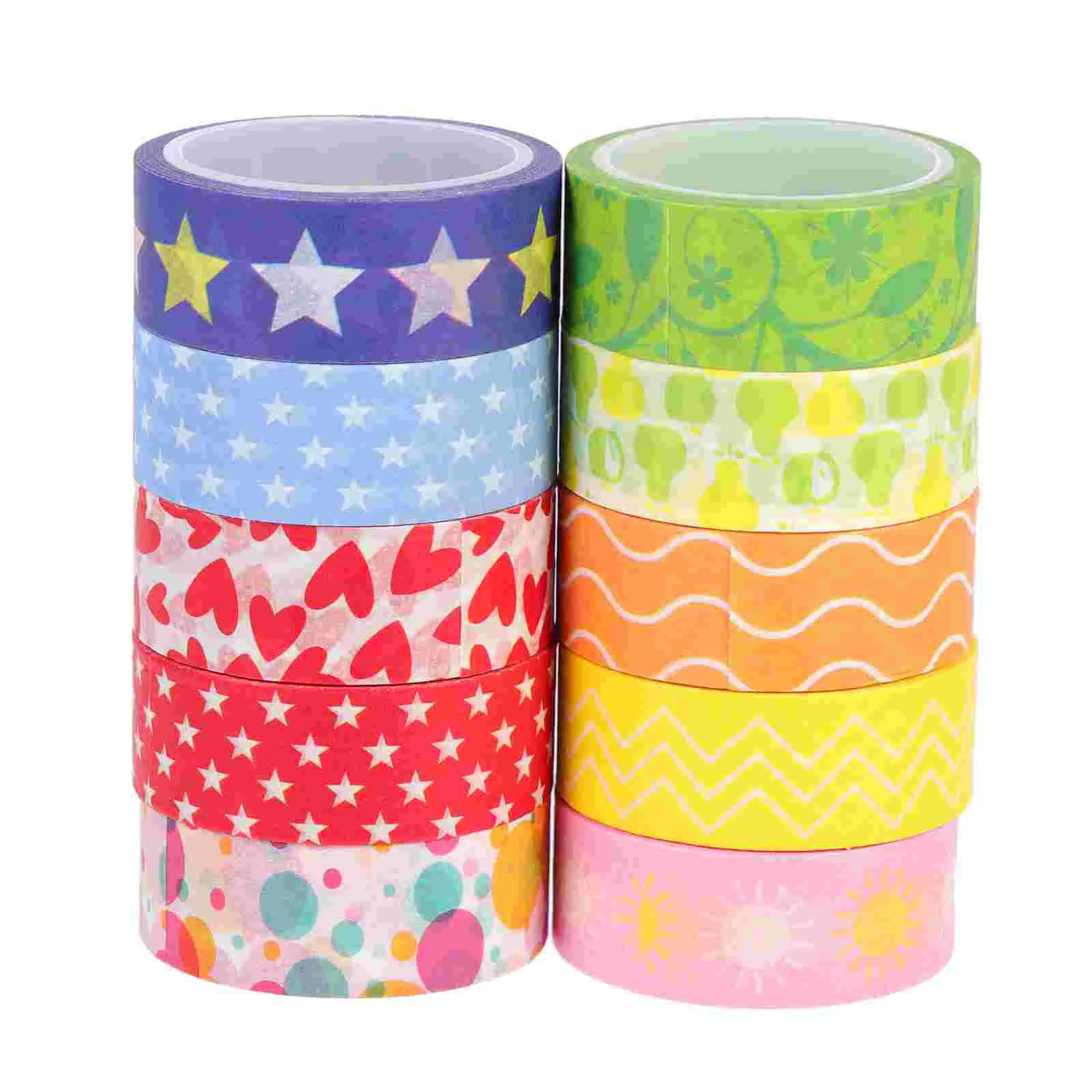 

10 Rolls Christmas Decorative Tapes Hand Account Tapes Paper Tapes Present