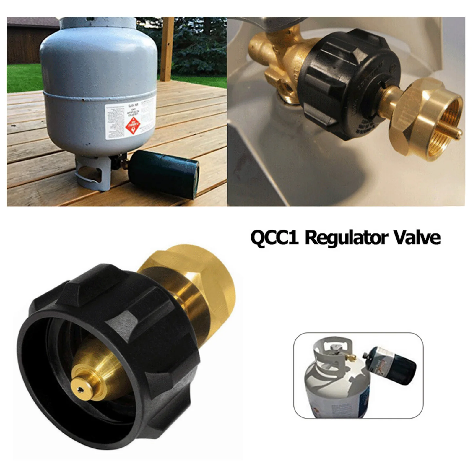 

Propane Refill Adapter Universal Safest Propane Tank Adapter ConvertsLP G-as Cylinder Tank Coupler To 1LB Throwaway Disposable