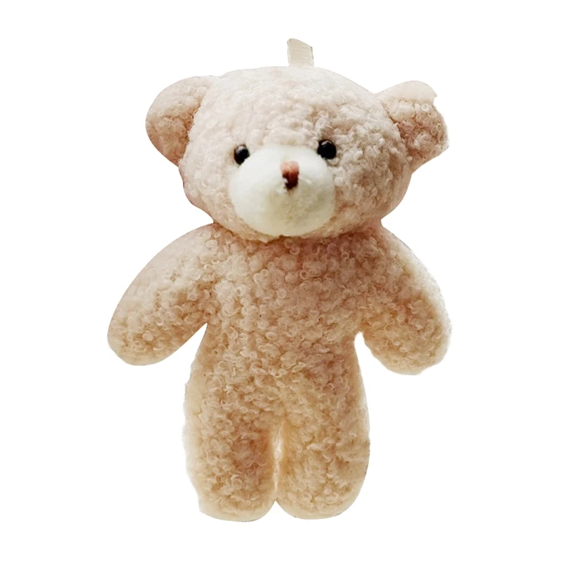 

Mini Stuffed Bear Keychain Chrsitmas Room Decorative Accessories Suitable for Newborn Babies Bed Accompany Toy