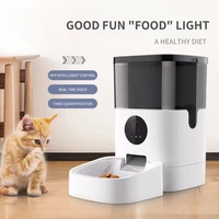 6l pet cat smart automatic feeder wifi video version remote monitoring timed and quantitative cat bowl accessories