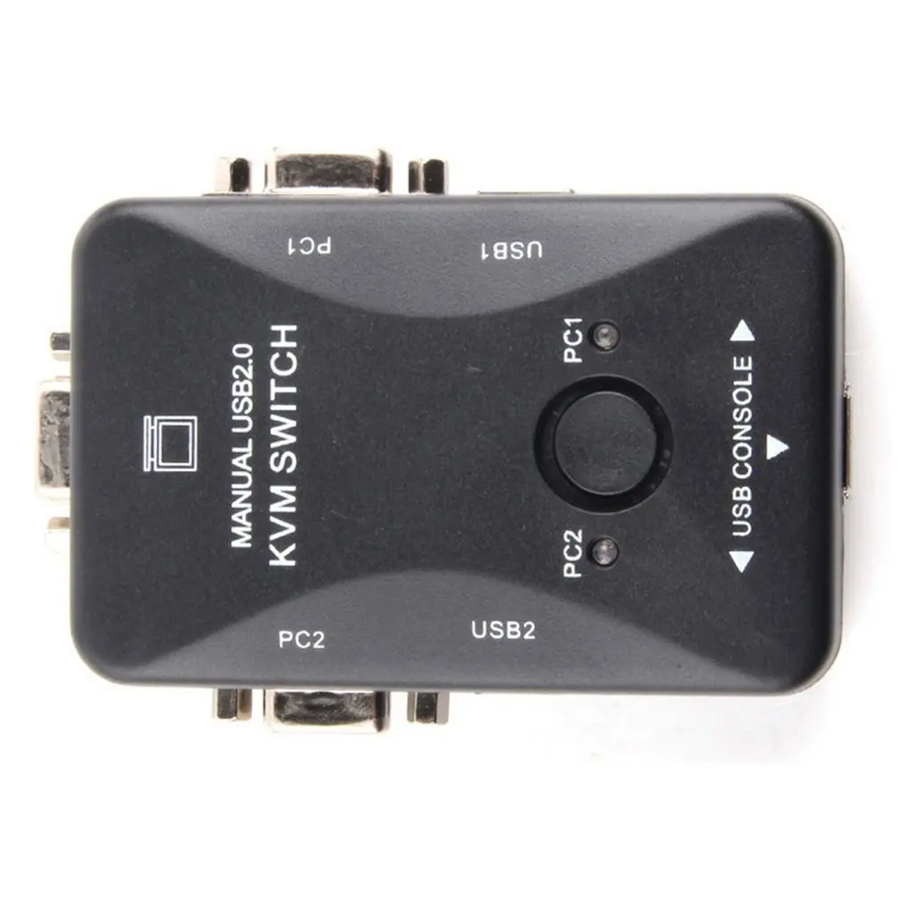USB KVM-переключатель 2 порта VGA переключатель SVGA Box 0 KVM мышь клавиатуры 1920*1440 Vga