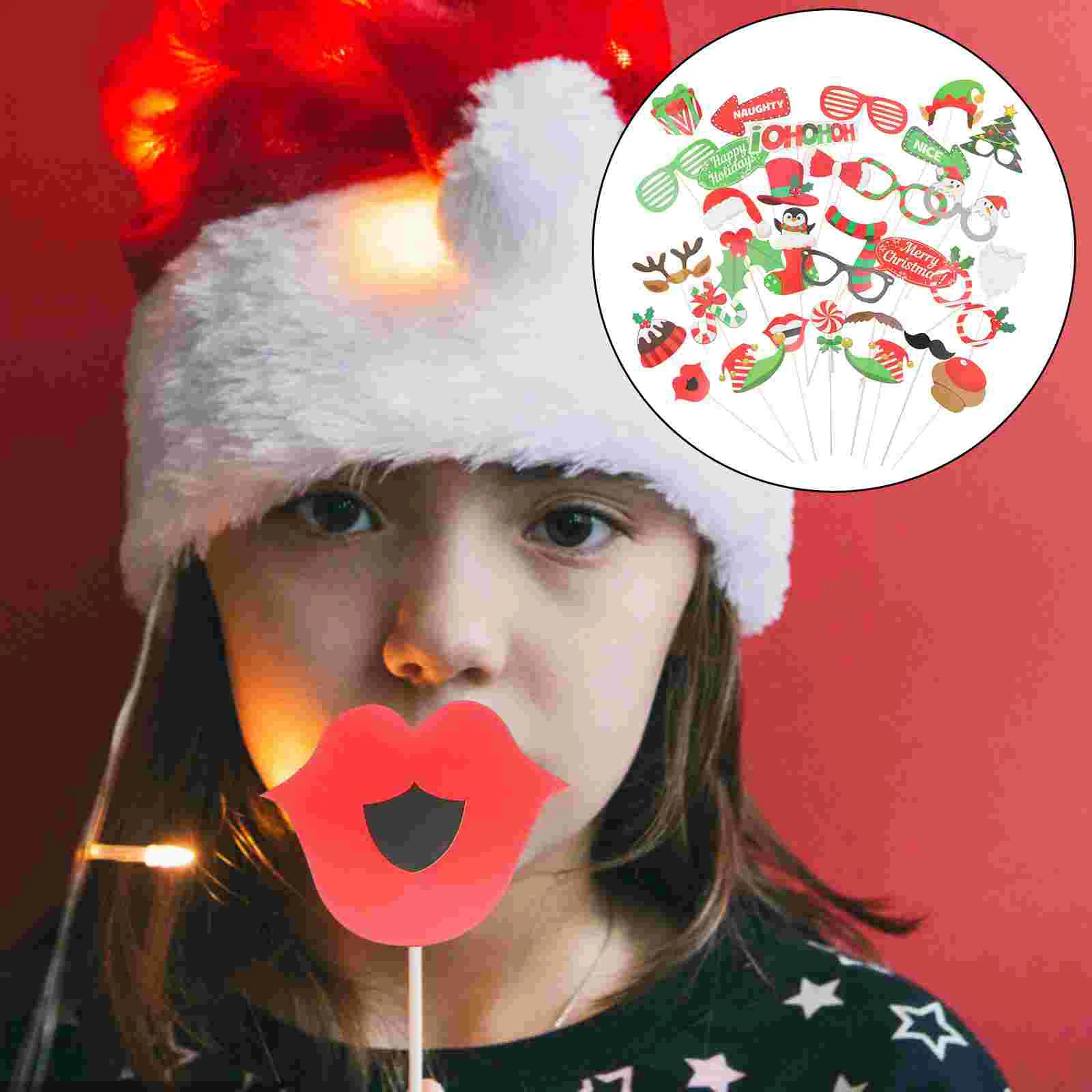 

Christmas Party Prop Costume Accessory Props Supplies Decor Photo Favors