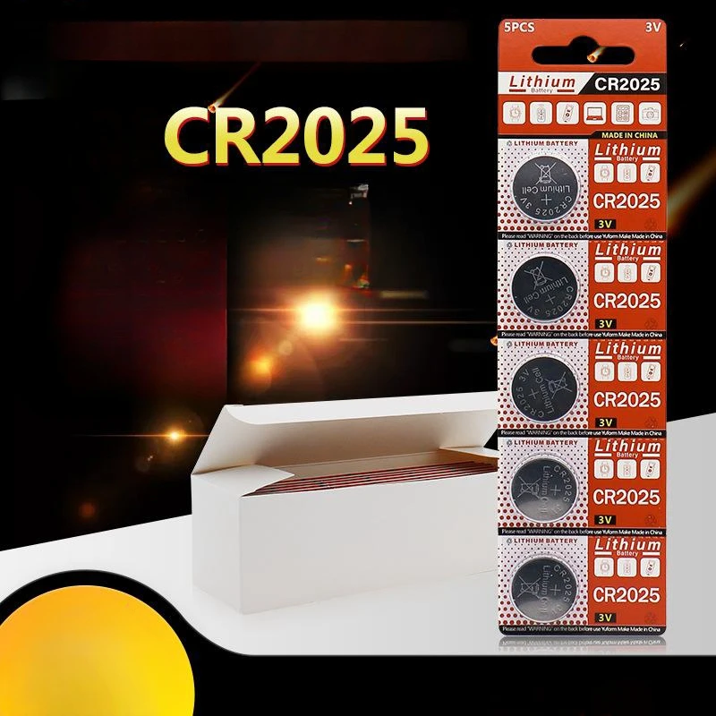 5 шт. CR2025 батарея CR 2025 3 В литиевая DL2025 BR2025 KCR2025 для автомобиля пульт дистанционного