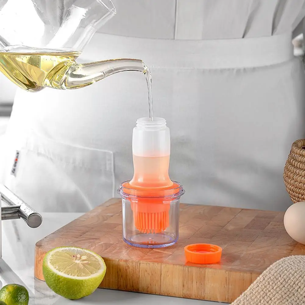 

Силиконовые кисти для барбекю, инструмент для выпечки, барбекю, с отделкой для бутылки с маслом, C3J9