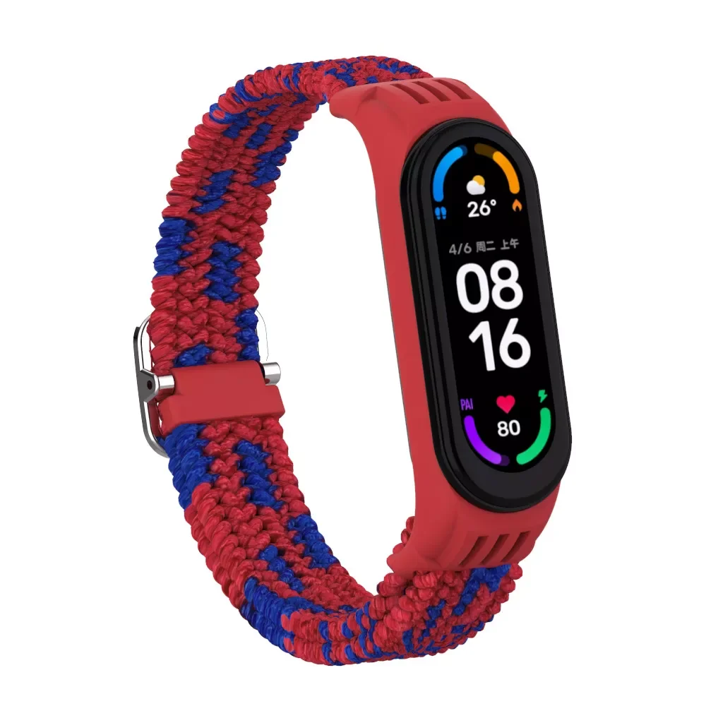 

Strap For Mi Band 7/6/5/4/3 Wristband Replacement Weave Colorful Bracelet For Mi Band 7 5 6 Amazfit Band 5 Band 6