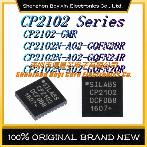 CP2102-GMR CP2102N-A02-GQFN28R  CP2102N-A02-GQFN24R CP2102N-A02-GQFN20R