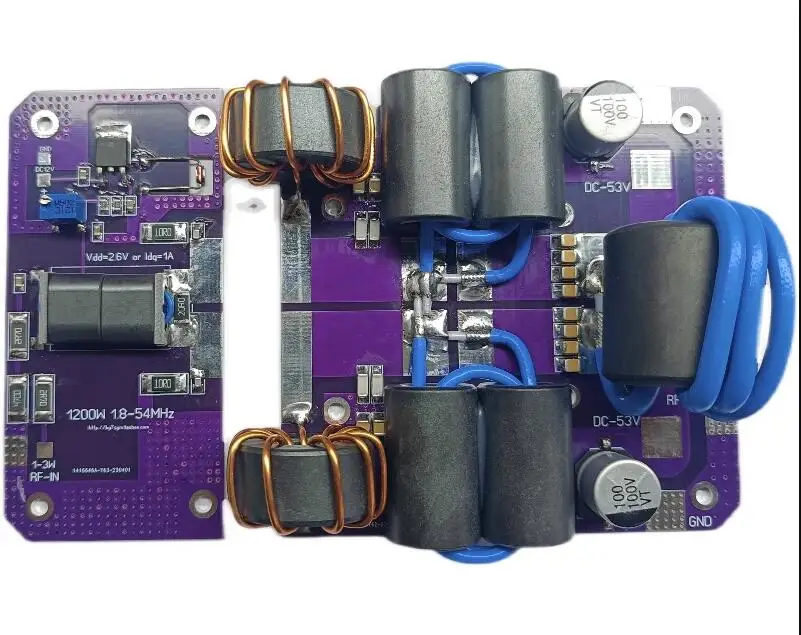 

1200 Вт 1,8-54 МГц Стандартная плата Amp для любительского радиоприемника MRFX1K80H BLF188 MRFX1K50 ART2K0FE ART1K160