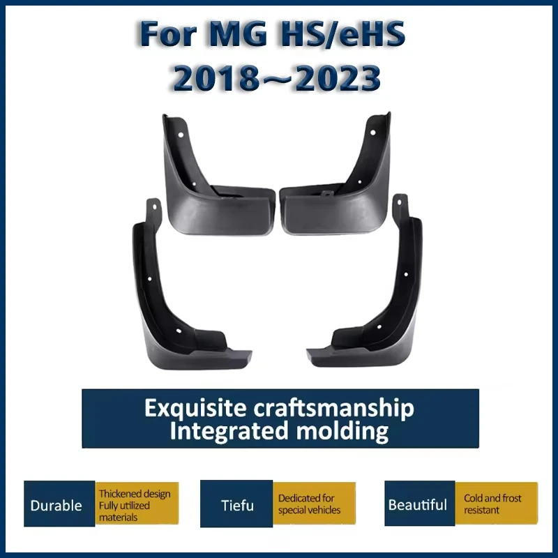 4 шт. автомобильные брызговики для MG HS eHS 2022 2023 аксессуары 2018 ~ брызговик передние и